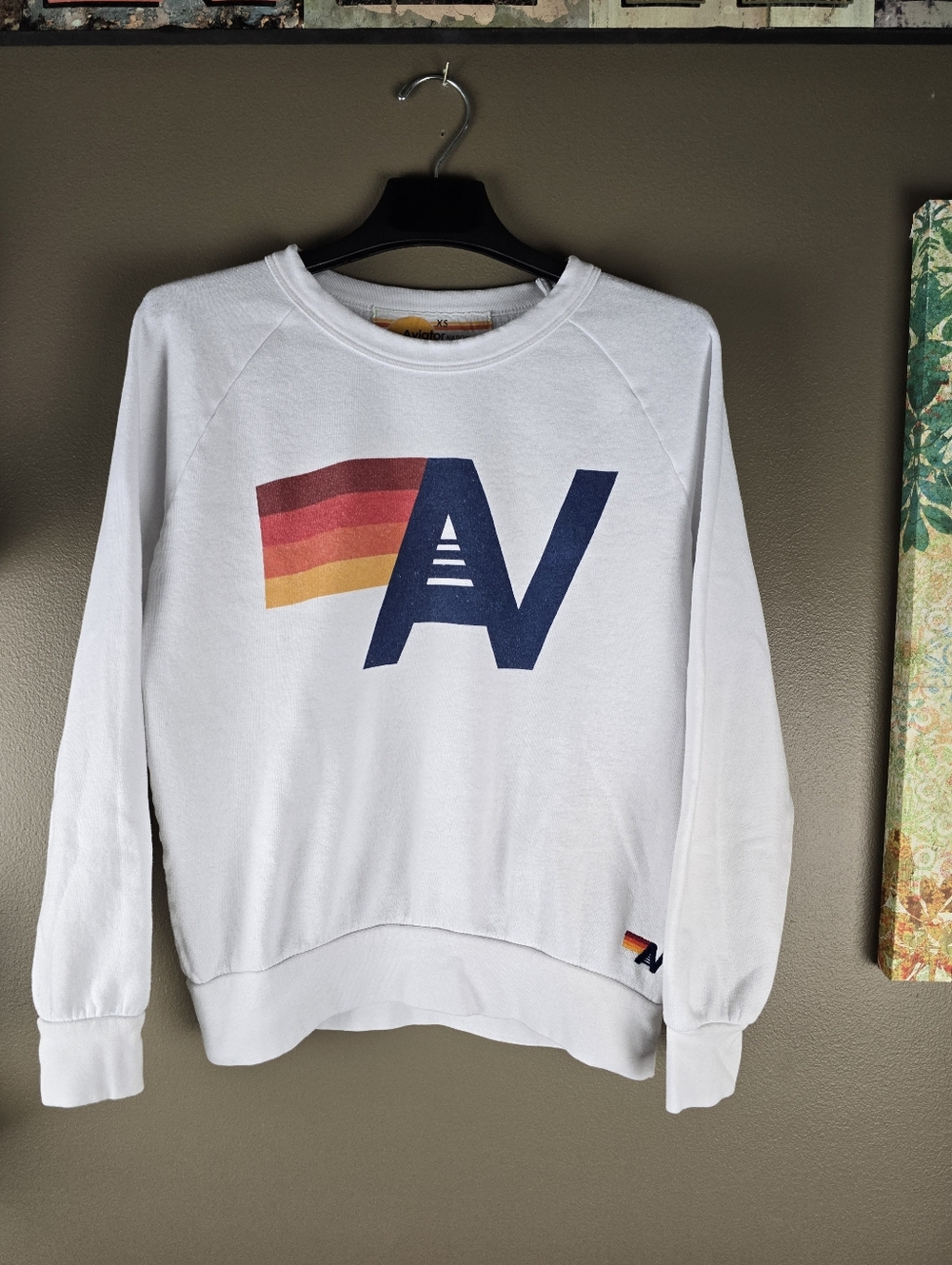 Aviator Nation Logo Crewneck Sweatshirt XS - Picture 6 of 14